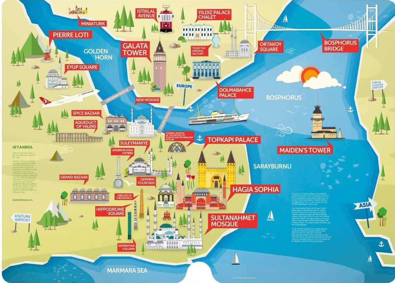 آدرس جاذبه گردشگری تور استانبول