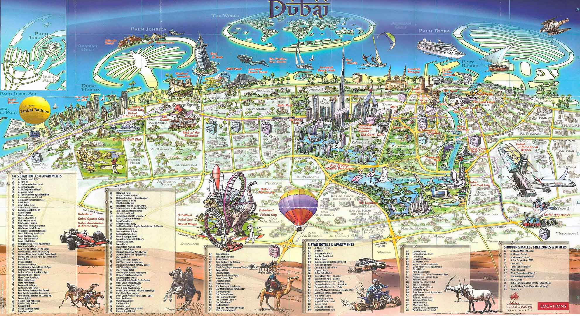 نقشه کامل دبی