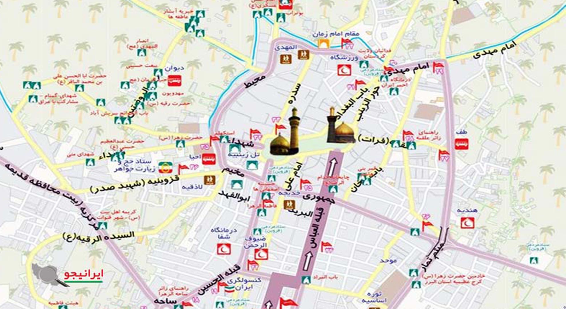 ینقشه کربلا